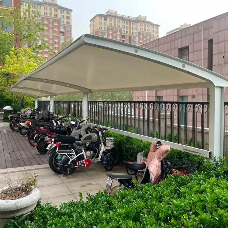 和龙市膜结构电动车棚